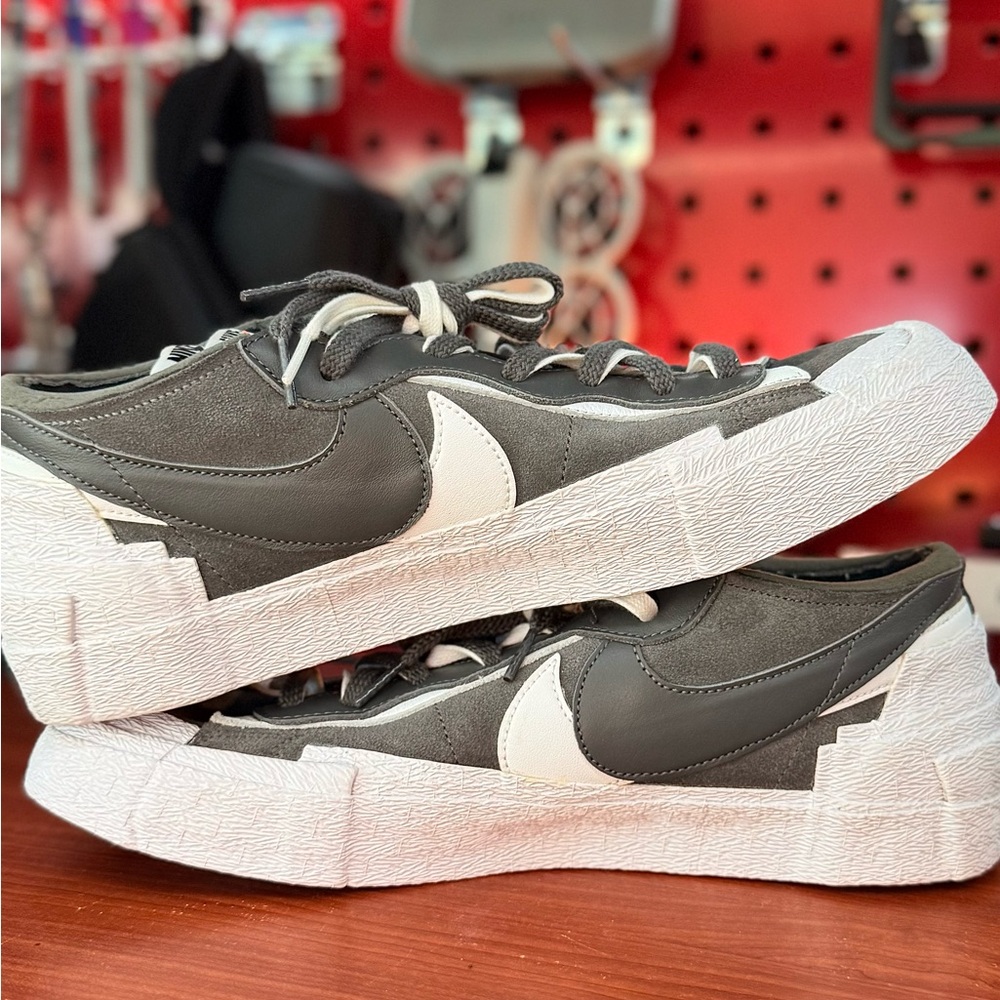 Nike Blazer Low Sacai iron grey size 12 - Picture 4 of 8